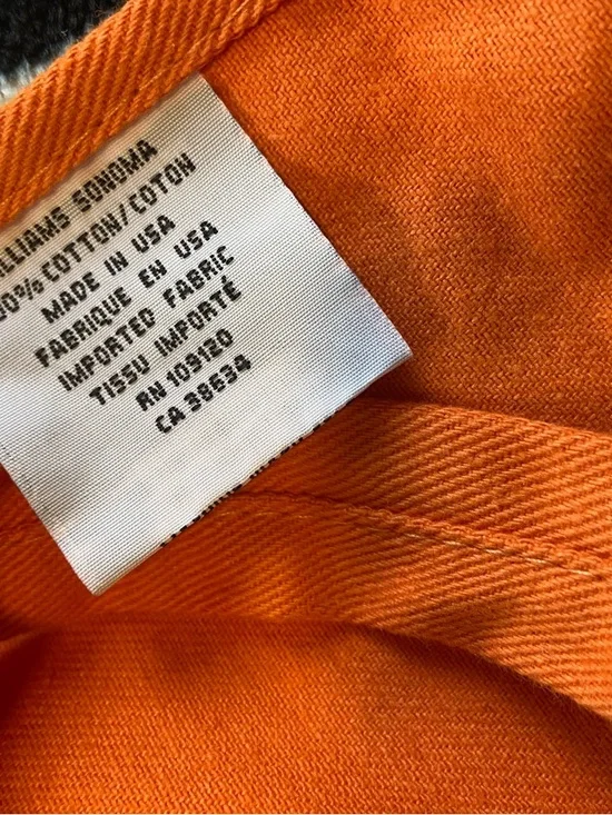 Williams Sonoma orange heavy duty apron - Picture 5 of 5